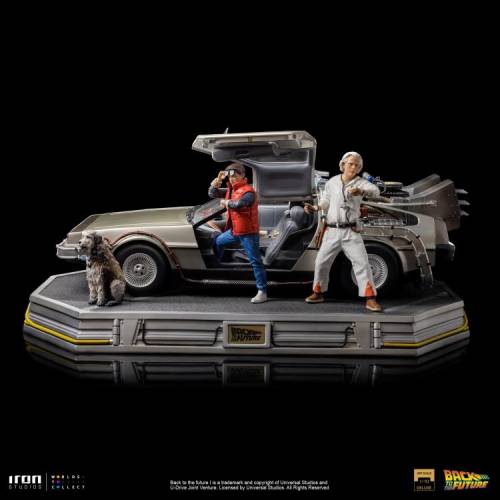 Back to the Future DeLorean (Full Set) 1/10 Art Scale Limited Edition Statue - 1