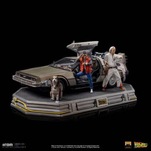 Back to the Future DeLorean (Full Set) 1/10 Art Scale Limited Edition Statue - 2