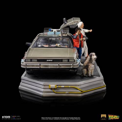 Back to the Future DeLorean (Full Set) 1/10 Art Scale Limited Edition Statue - 3