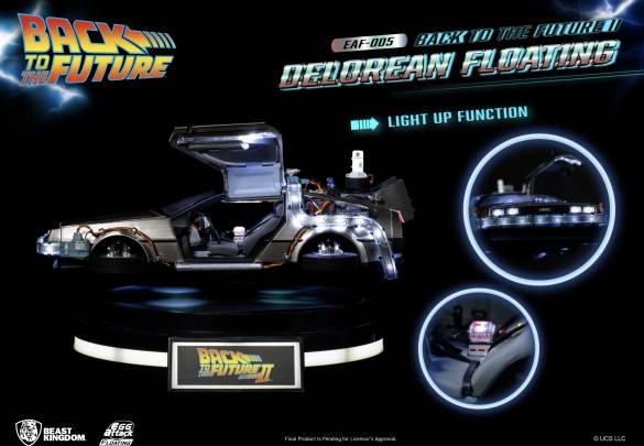 BACK TO THE FUTURE PART II - EGG ATTACK FLOATING - FLOATING DELOREAN - 0
