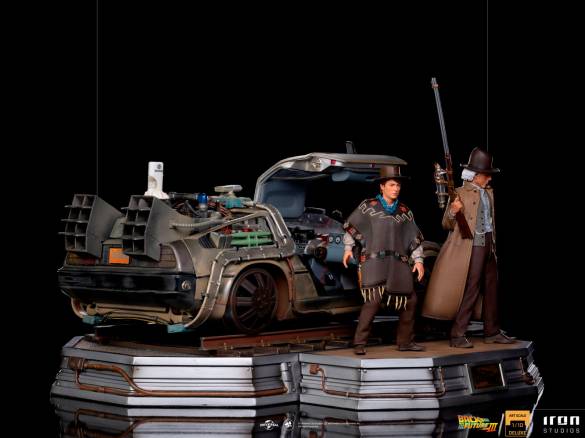 DeLorean III Full Set 1:10 Scale Statue by Iron Studios Back to the Future Part III - Art Scale - 3