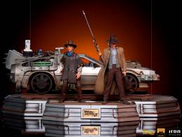 DeLorean III Full Set 1:10 Scale Statue by Iron Studios Back to the Future Part III - Art Scale
