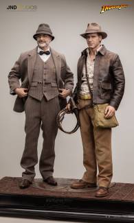 INDIANA JONES AND HENRY JONES (DUAL) 1/3 SCALE STATUE