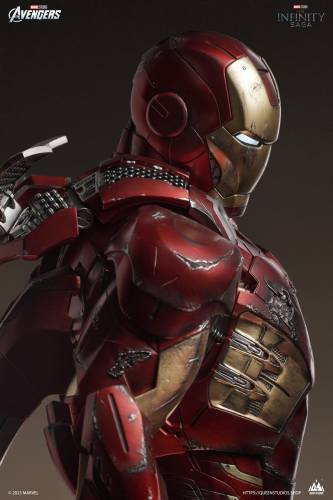 IRON MAN MARK 7 (BATTLE DAMAGED) 1/3 SCALE STATUE - 5