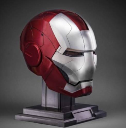 IRON MAN MARK V 5 1/1 SCALE LIFE-SIZE ELECTRONIC WEARABLE HELMET AUTOKING - 1