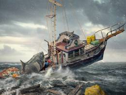 Jaws Attack Statue by Iron Studios Demi Art Scale 1:20 - Jaws