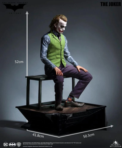 JOKER ( HEATH LEDGER ) 1:3 SCALE STATUE - REGULAR ( SCULPTED HAIR ) - 2