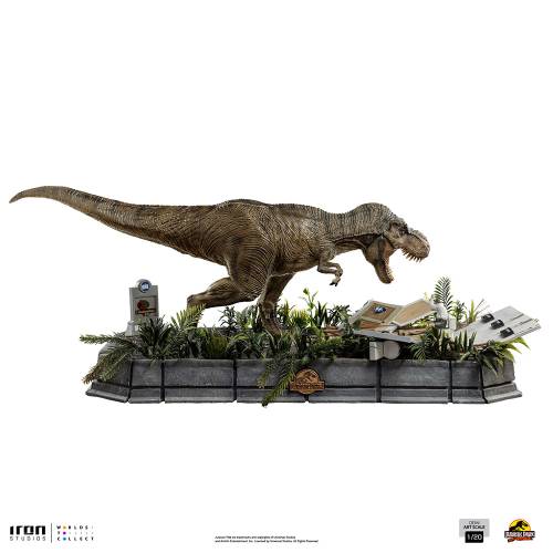 JURASSIC PARK - T-REX AND DONALD GENNARO DEMI SCALE 1/20 - 3