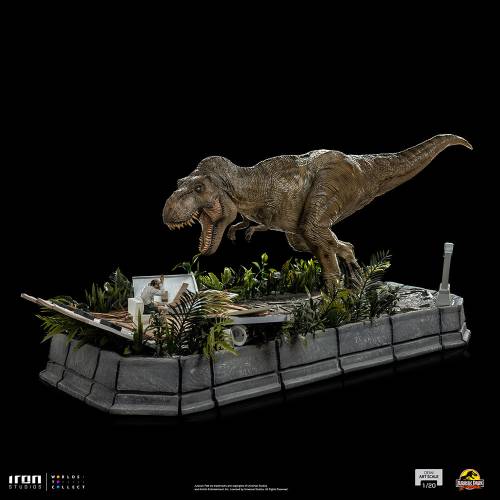 JURASSIC PARK - T-REX AND DONALD GENNARO DEMI SCALE 1/20 - 4