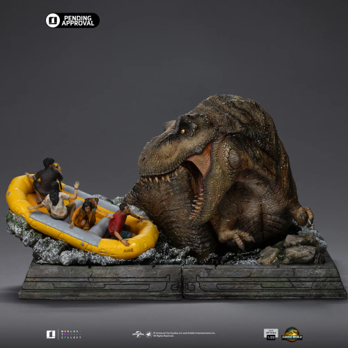 Jurassic World Rebirth (2025): T-Rex River Attack Twentieth Scale Statue by Iron Studios - 0