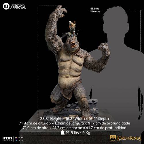 LOTR - CAVE TROLL AND LEGOLAS DELUXE ART SCALE 1/10 - 4