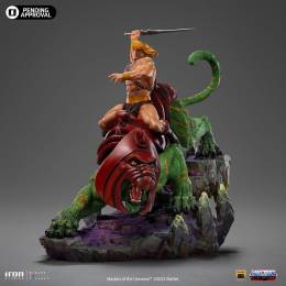 MASTERS OF THE UNIVERSE - HE-MAN AND BATTLE CAT DELUXE ART SCALE 1/10