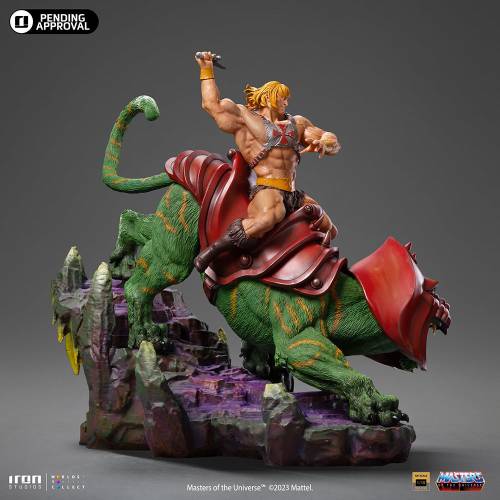 MASTERS OF THE UNIVERSE - HE-MAN AND BATTLE CAT DELUXE ART SCALE 1/10 - 2