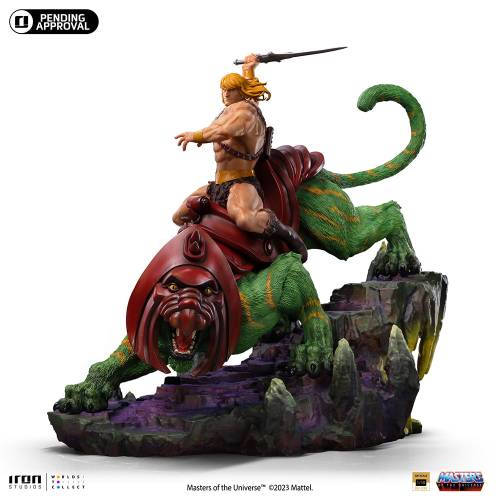 MASTERS OF THE UNIVERSE - HE-MAN AND BATTLE CAT DELUXE ART SCALE 1/10 - 3