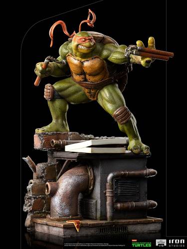 Michelangelo 1:10 Scale Statue by Iron Studios Battle Diorama Series - Art Scale - 2