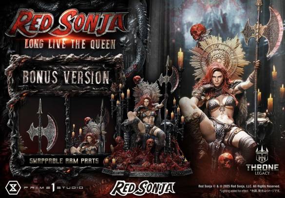 RED SONJA - LONG LIVE THE QUEEN (BONUS) 1/3 SCALE STATUE - 4