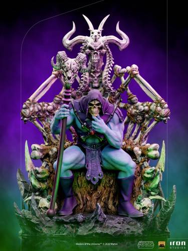 Skeletor on Throne Deluxe 1:10 Scale Statue by Iron Studios Art Scale - 0