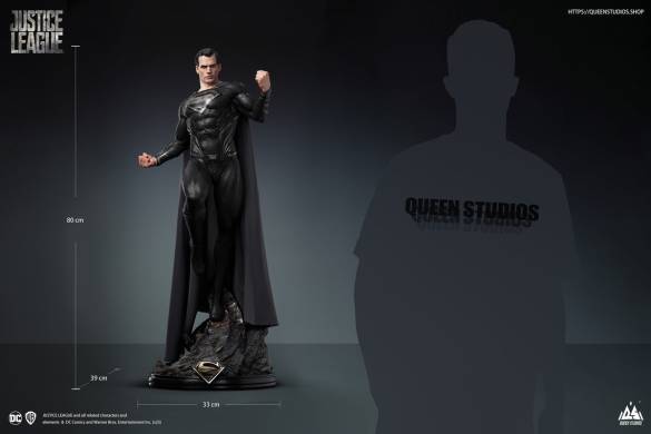 SUPERMAN (HENRY CAVILL) BLACK SUIT (PREMIUM VERSION) 1/3 SCALE STATUE - 1