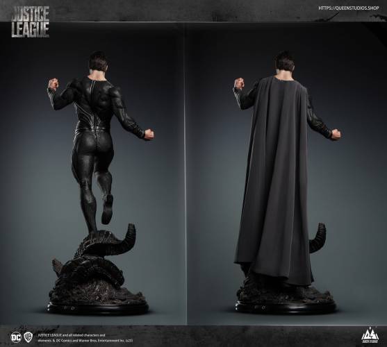 SUPERMAN (HENRY CAVILL) BLACK SUIT (PREMIUM VERSION) 1/3 SCALE STATUE - 6