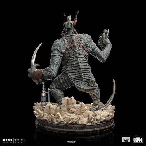 The Book of Boba Fett Boba Fett & Rancor 1/20 Demi Art Scale Limited Edition Statue - 1