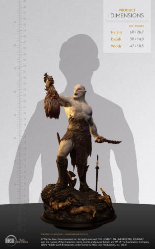 THE HOBBIT - AZOG THE DEFILER QS SERIES 1/4 SCALE STATUE - 1